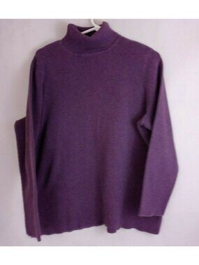 Vintage Lane Bryant Women’s Solid Purple Turtleneck Sweater Plus Size 22/24